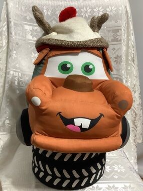 Disney Pixar Tow Mater Plush Toy for Kids - Orange with Brown Accents